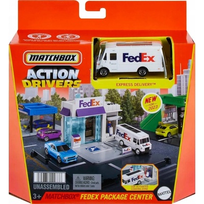 Matchbox Fedex Package Center Ovládače Fedex Action Drivers HLY62