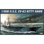 Academy U. S. S. CVN-63 Kitty Hawk 1:800 (14210)