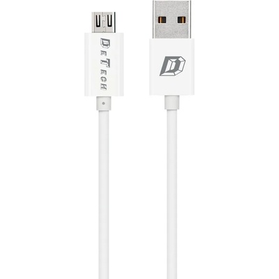 DeTech Кабел за данни DeTech 10pcs. Micro USB, 1.0m, White - 14143 (DE-14143)
