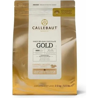 Callebaut Čokoláda karamelová Gold 2,5kg