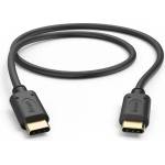 Hama Кабел за зареждане, usb-c - usb-c, 0, 5 м, черен (4047443515230)