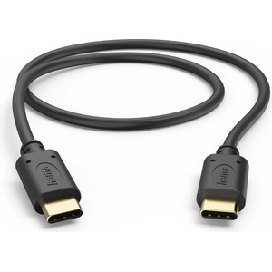 Hama Кабел за зареждане, usb-c - usb-c, 0, 5 м, черен (4047443515230)