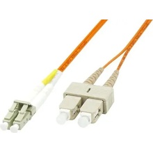MicroConnect FIB420003 Optical Fibre, LC/SC Multimode duplex OM1, 3m, oranžový