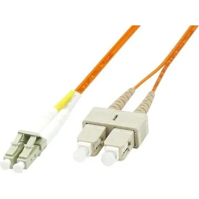 MicroConnect FIB420003 Optical Fibre, LC/SC Multimode duplex OM1, 3m, oranžový