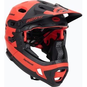 Bell Велосипедна каска Bell FF Super DH MIPS Spherical fasthouse matte gloss red/black