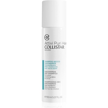 Collistar Hair Niacinamide Dry Shampoo suchý šampon pro absorpci přebytečného mazu a pro osvěžení vlasů s niacinamidem 150 ml