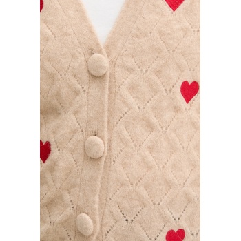 MC2 Saint Barth Жилетка с вълна MC2 Saint Barth в бежово от лека материя DNN0001 (DNN0001)