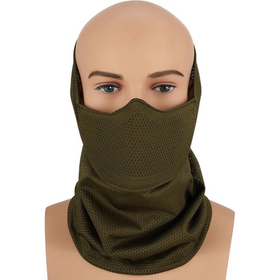Cygnus Armory Face Warrior Defender nákrčník zelená