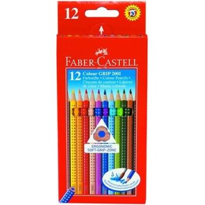 Faber Castell Grip sada 12 farebných ceruziek s trojuholníkovým profilom 112412