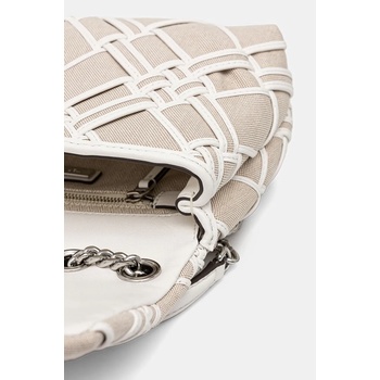 Tory Burch Чанта Tory Burch Kira Woven Canvas Small в бежово 151267-250 (151267.250)