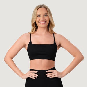 GymBeam Безшевен спортен сутиен NEO Black S