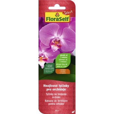 FloraSelf Select Hnojivové tyčinky pre orchidey 30 ks