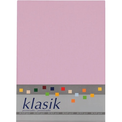 SCANquilt bavlna prostěradlo KLASIK starorůžové 260x270