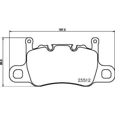 Sada brzdových platničiek kotúčovej brzdy BREMBO P 65 037