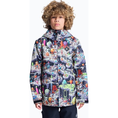 Детско яке за сноуборд DC Basis Print Youth outer world black