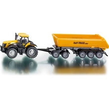 Siku 1858 Traktor FASTRAC JCB 8250 a návěs kontejnerový HALF TRAXX 1:87