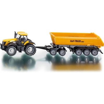 Siku 1858 Traktor FASTRAC JCB 8250 a návěs kontejnerový HALF TRAXX 1:87 – Zboží Dáma