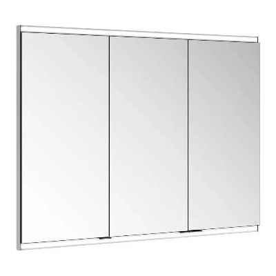 Keuco - Zrcadlová skříňka s LED osvětlením, 100x70x12 cm, hliník 800310131100200