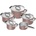 ZWILLING Pure Комплект тенджери с касерола и 4 капака розов, 9 части (1028858)