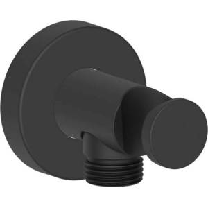 Duravit - Коляно за душ с държач, матово черно UV0630009046 (UV0630009046)
