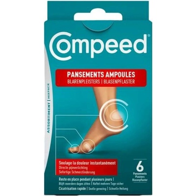 Compeed náplast na puchýře na nohou, malá, hydrokoloidní, 6 ks
