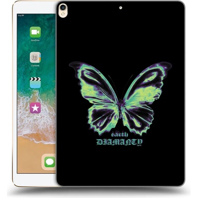 Picasee silikónový obal Apple iPad 10.5 2017 2. gen Diamanty Blue prehľadný