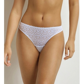 DIM DAILY DENTELLE THONG - Дамски дантелен стринг - бял DIM | Byal | ЖЕНИ | XS