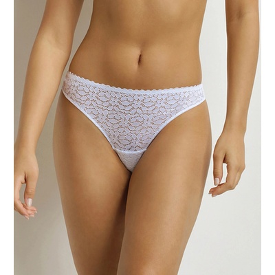 DIM DAILY DENTELLE THONG - Дамски дантелен стринг - бял DIM | Byal | ЖЕНИ | XS