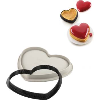 Silikomart Форма за тарта с вдлъбнатина Mon Amour (20.407.13.0065)