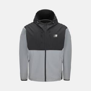 Karrimor Яке Karrimor Mens Base Camp Windproof DWR Long Sleeve Softshell Jacket - Grey/Black - sportihobi - 154,49 лв