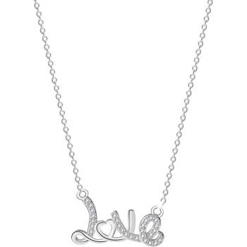 Silenti Jewelry Сребърно колие "Love