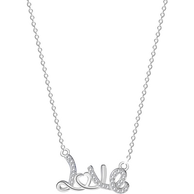 Silenti Jewelry Сребърно колие "Love