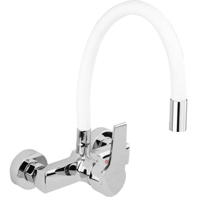 TOYA Стенен смесител за кухня с гъвкав чучур Палм, цветен