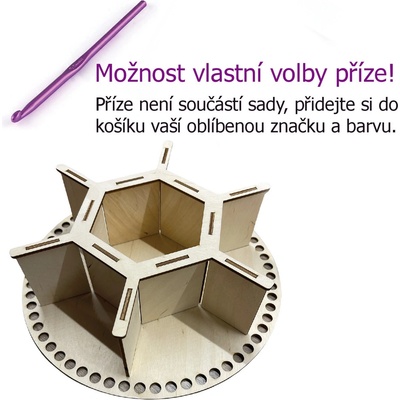 ExpressLaser.cz SADA KARIN bez příze Univerzální organizér na kosmetiku čaj kancelářské potřeby QR Kod s návodem.