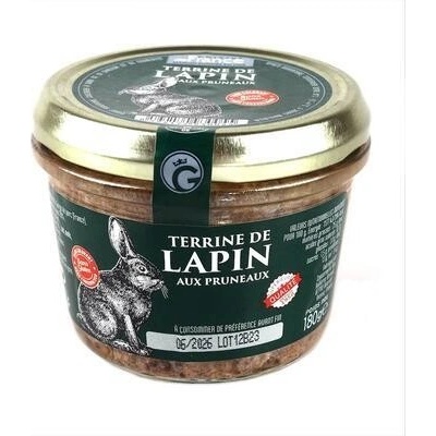 G TERRINE DE LAPIN FRANCIE KRÁLIČÍ TERINA SE ŠVESTKAMI 180 g