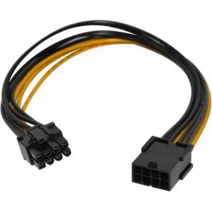Makki Кабел Makki MAKKI-CABLE-PCIE8-EXTENSION-30cm, от PCIe 8pin(м) към PCIe 8pin(ж), 30см, подходящ за добив на криптовалути (MAKKI-CABLE-PCIE8-EXTENSION-30)