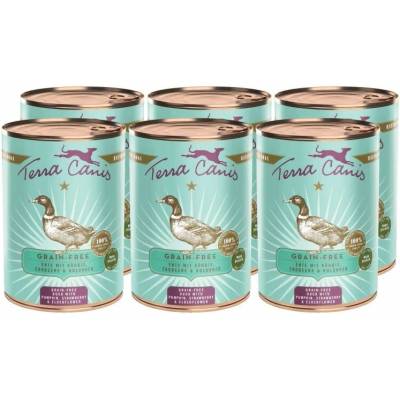 Terra Canis Grain-free Duck with pumpkin, strawberry & elderflower 6 x 400 g