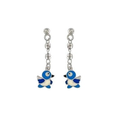 INFINITYSILVER Stříbrné dětské náušnice PTÁČEK 132229