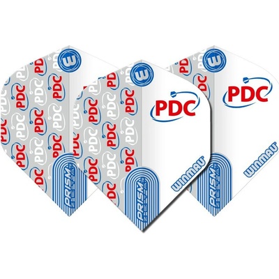 Winmau Prism Zeta PDC logo, biele