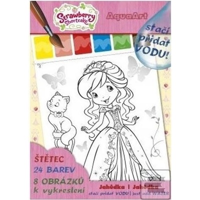 Omaľovánka A4 Akim AquaArt stačí pridať vodu! Strawberry Shortcake