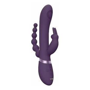 VIVE Rini Pulse Wave Dual Motor Intimate Machine Purple with Attachments