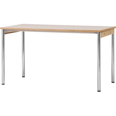 AUDO Stůl Co Table 140x70, Chrome / Creme