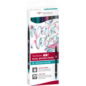Tombow Маркер ABT Dual Brush 6C-5 Винтидж картон (6) (ABT-6C-5)