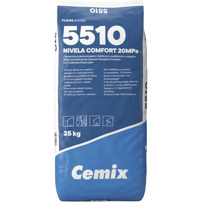 Samonivelačná stierka Cemix Nivela Comfort 25 kg