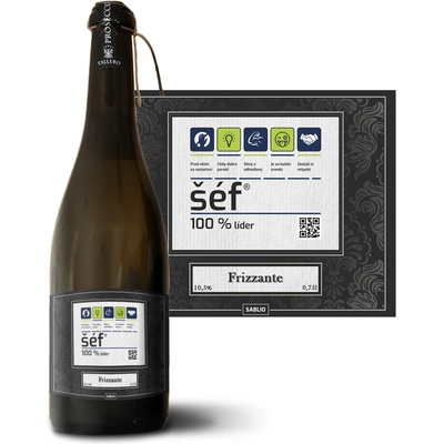 Sablio Šéf Prosecco biele suché šumivé víno 10,5 % 0,75 l (holá fľaša)