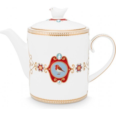 Pip Studio Love Birds čajová konvicebílá 1,3l