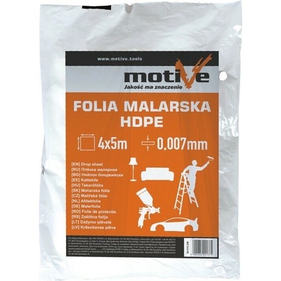MOTIVE Maliarská fólia MOTIVE 4 × 5 m – 7 µm