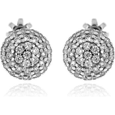 Zlatnictví U Kostela stříbrné náušnice se zirkony 2206B