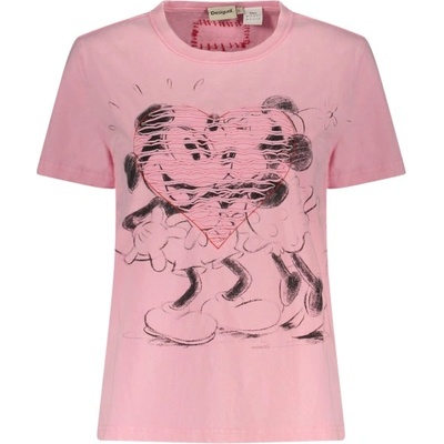 DESIGUAL Дамска тениска с къс ръкав desigual, Размер s, Цвят Роза (26swtk42_rs3018)