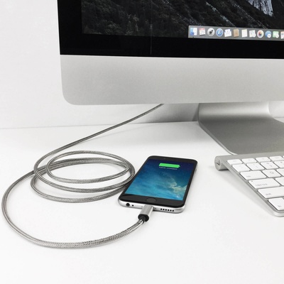 Fuse Chicken Стоманен Lightning кабел за iPhone, iPad, iPod с Lightning - Fuse Chicken Armour Charge (1 метър)
